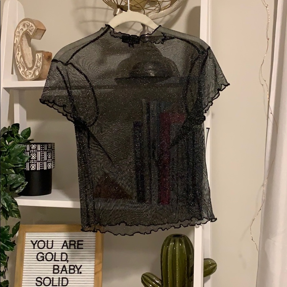 Topshop glitter crop - Picture 1 of 3